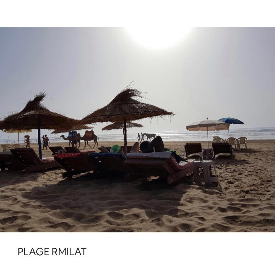 Tanger/Asilah: Appart 50M2 Face Mer Et Piscines, 5 Places, Tout Equipe+Wifi+Clim Appartement Briech Buitenkant foto