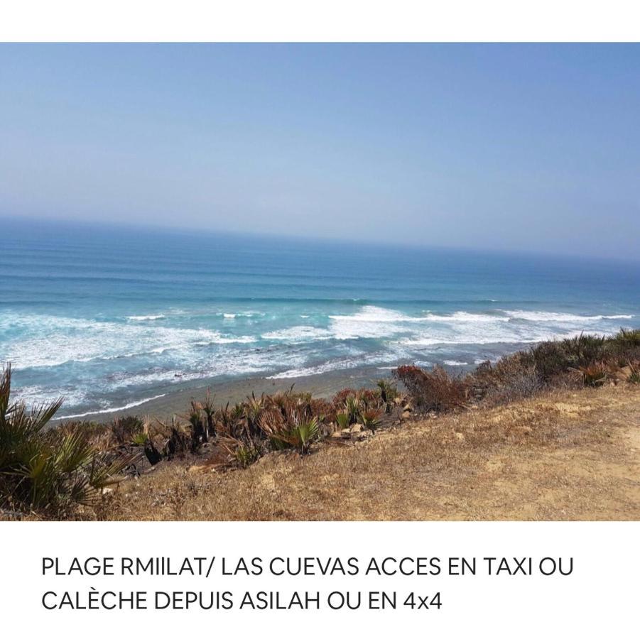 Tanger/Asilah: Appart 50M2 Face Mer Et Piscines, 5 Places, Tout Equipe+Wifi+Clim Appartement Briech Buitenkant foto